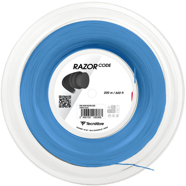 Tecnifibre Razor Code 16g Tennis String (Reel) - Blue