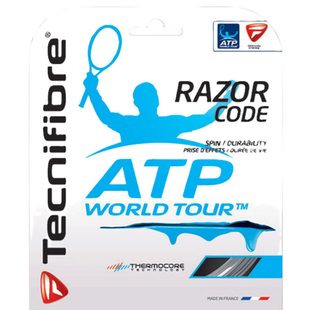 TFRCC-18 Tecnifibre Razor Code Carbon 18g Tennis String (Set)