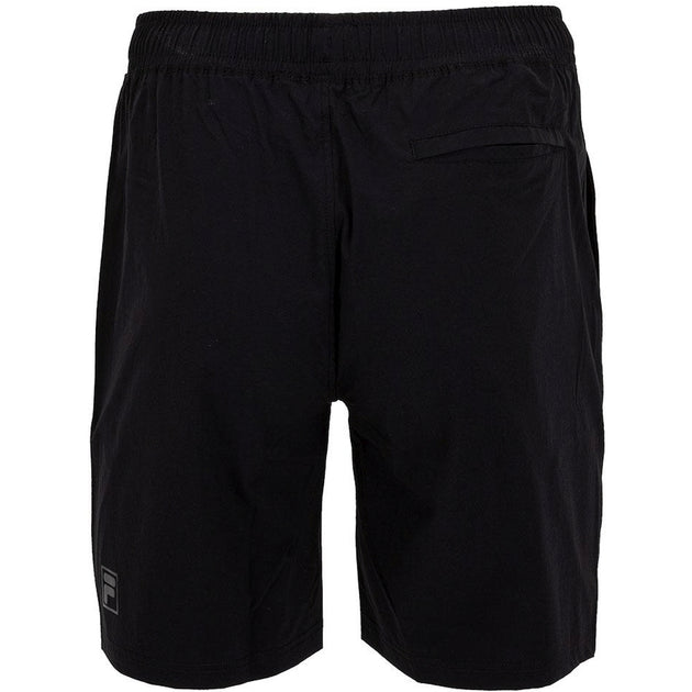 TM13A568-001 Fila Men's Back Spin Tennis Shorts (Black)
