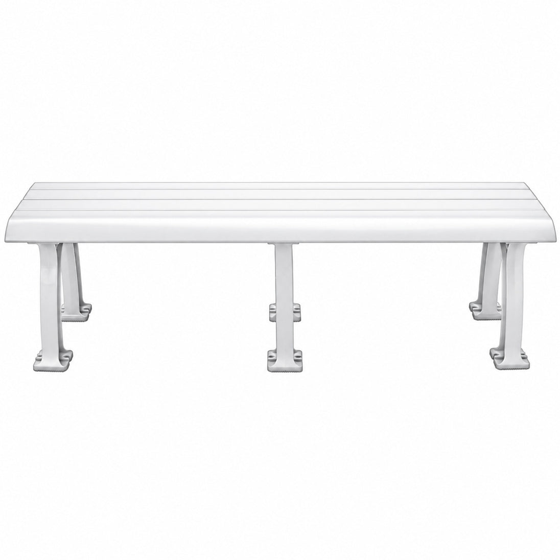 Tourna White Mid Court Tennis Bench