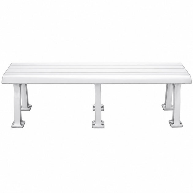 Tourna White Mid Court Tennis Bench