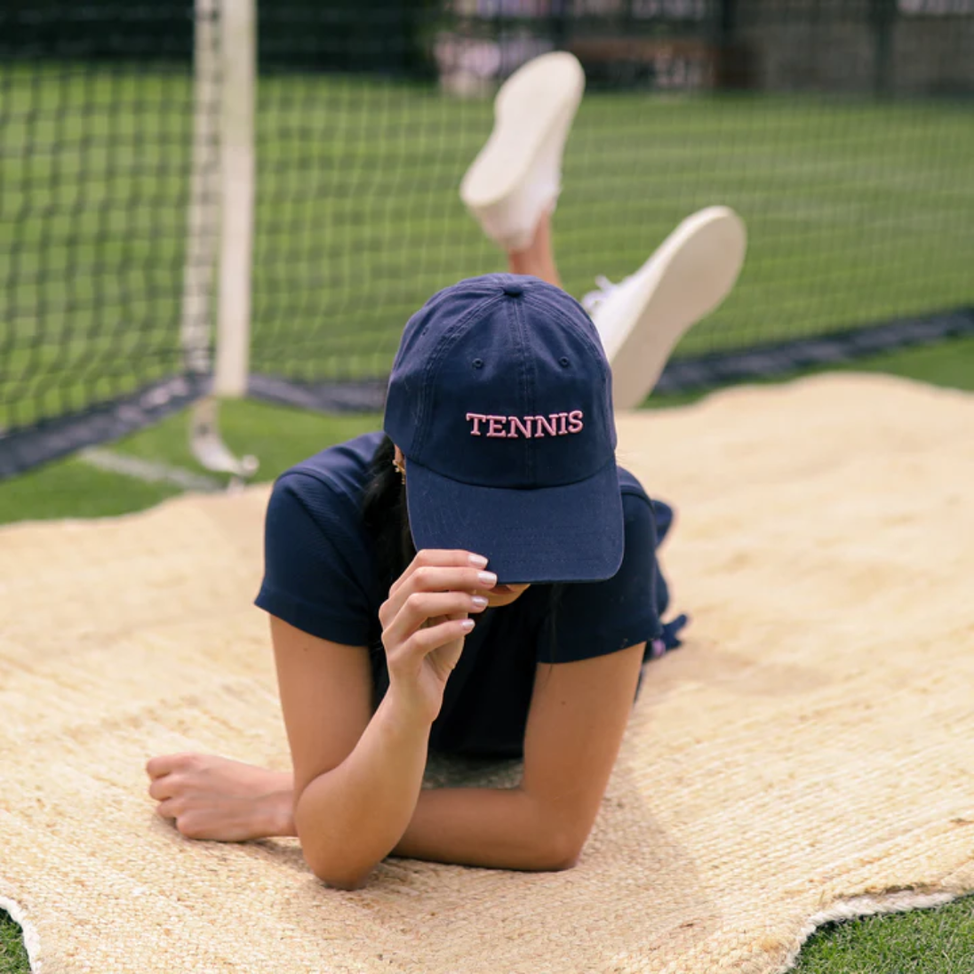 TPH311_Ame_Lulu_Womens_Triple_Play_Tennis_Hat_Green_White_Tennis