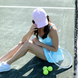 TPH375_Ame_Lulu_Womens_Triple_Play_Tennis_Hat_Light_Pink_Tennis_Anyone
