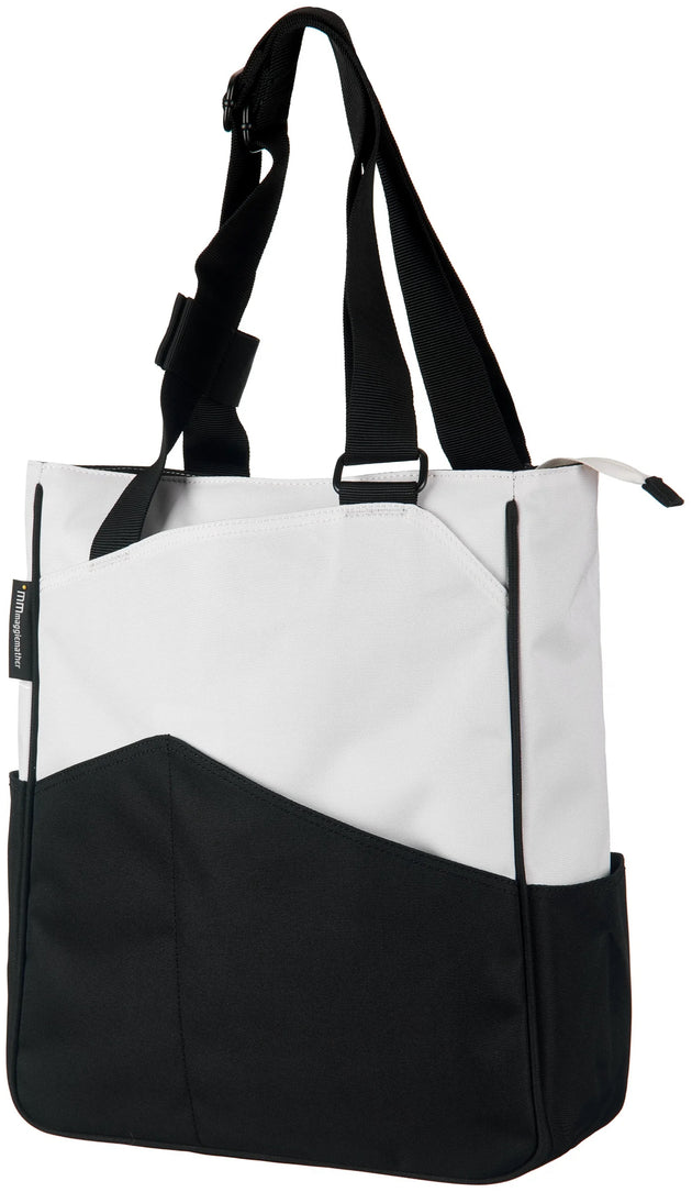 TT03-23.1 Maggie Mather Original Tennis Tote (Black/Sea Salt Block)