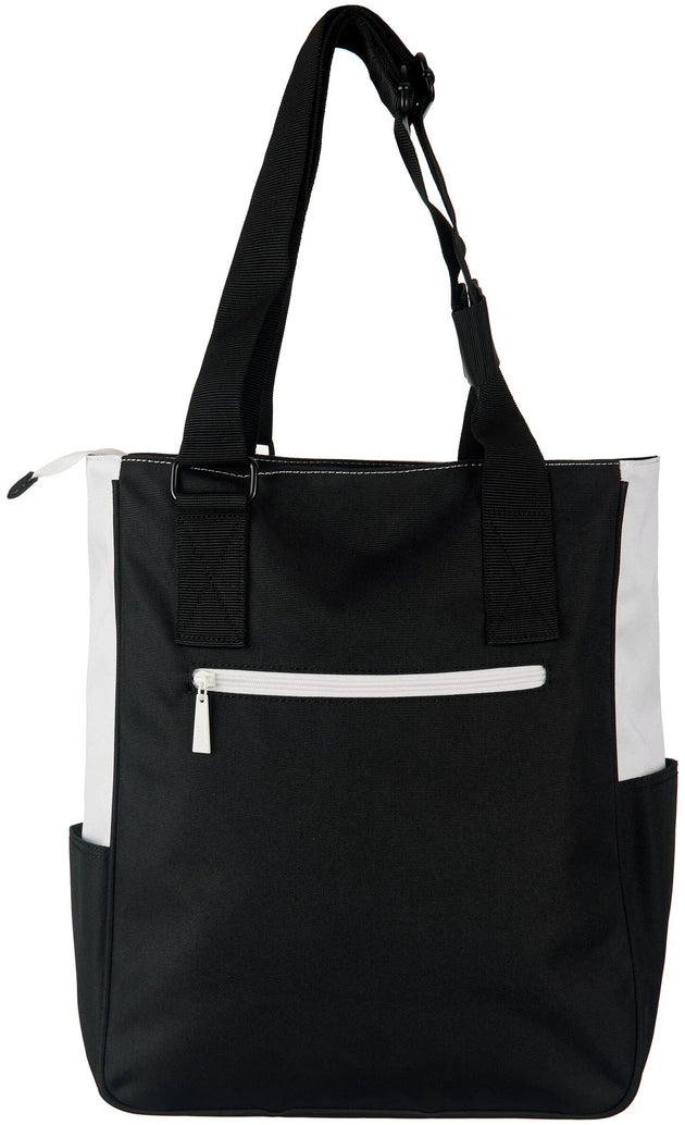 TT03-23.1 Maggie Mather Original Tennis Tote (Black/Sea Salt Block)