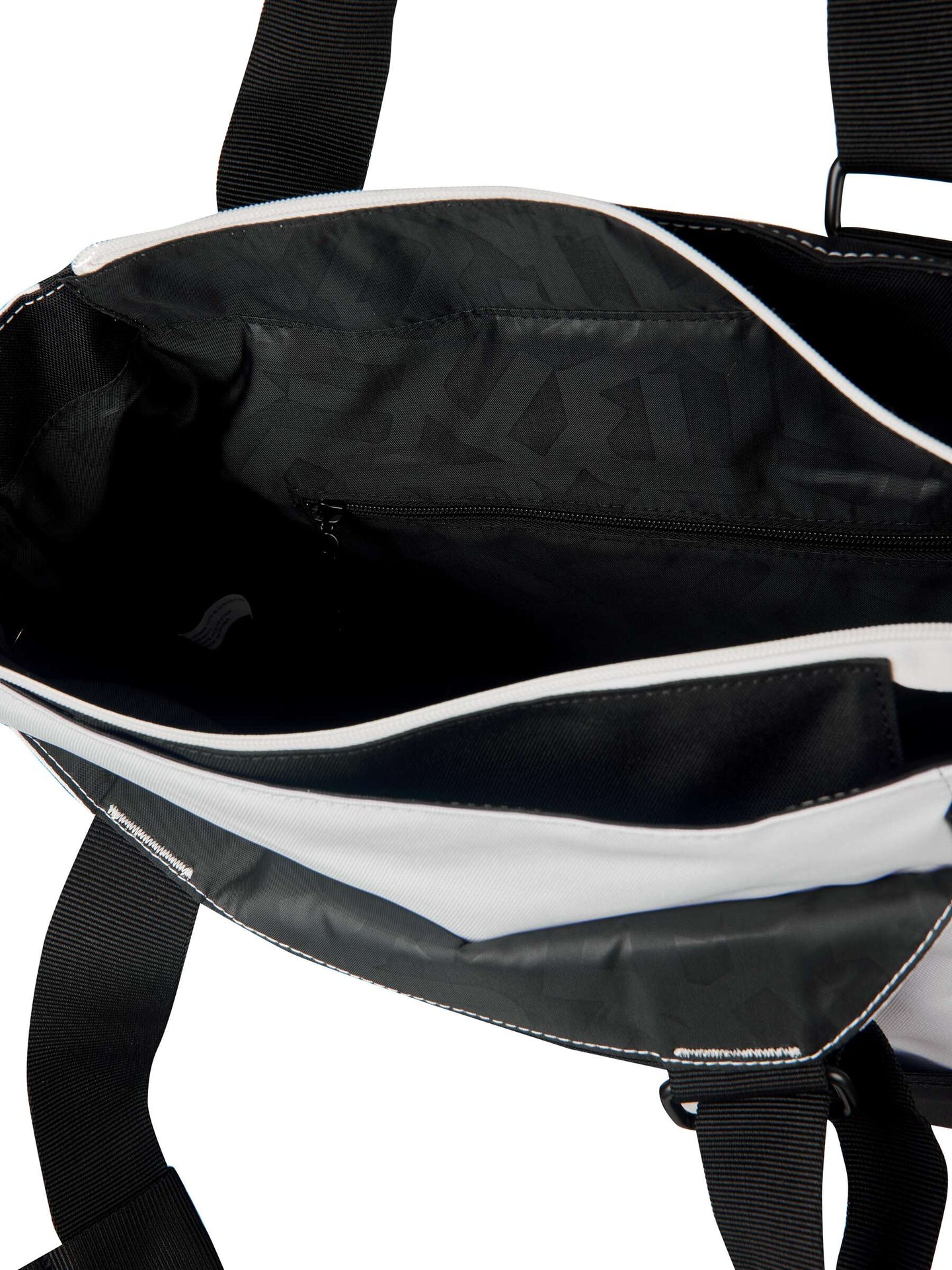TT03-23.1 Maggie Mather Original Tennis Tote (Black/Sea Salt Block)