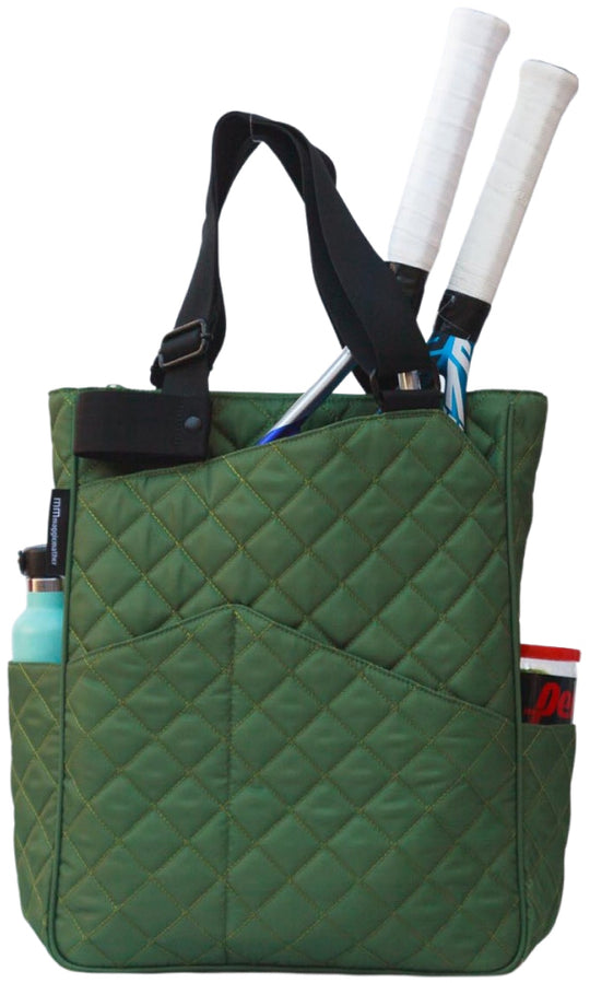TT03-23.4 Maggie Mather Quilted Original Tennis Tote (Lawn)