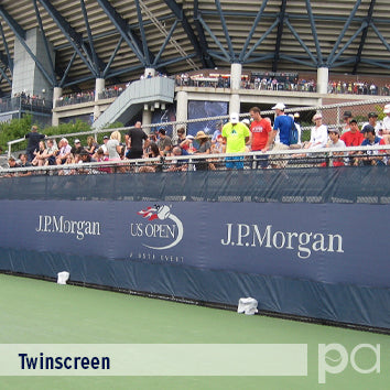 Putterman TwinScreens Open + Closed Windscreens for Tennis Courts