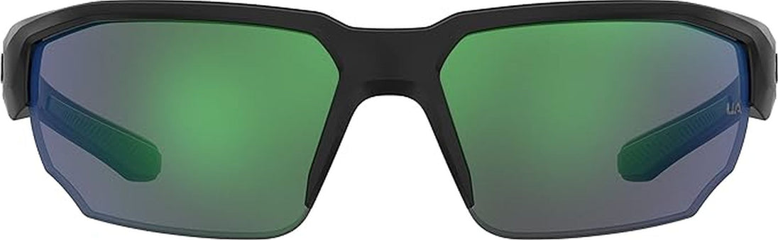 UA0012S 7ZJ-Z9 Under Armour Blitzing Sport Sunglasses (Shiny Black/Green)