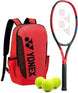 VCoreAce-BAG42112SR-Ball Yonex VCore Ace 7th Gen Tennis Racquet + Backpack with 3 Tennis Balls (Red)