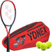 VCoreAce-BAG42123R-Ball Yonex VCore Ace 7th Gen Tennis Racquet + 3pk Bag with 3 Tennis Balls (Red)