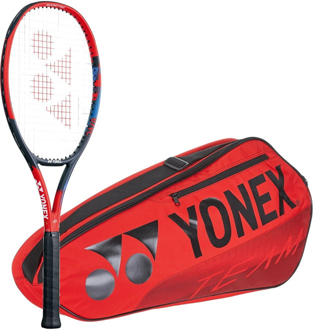 VCoreAce-BAG42123R Yonex VCore Ace 7th Gen Tennis Racquet + 3pk Bag (Red)
