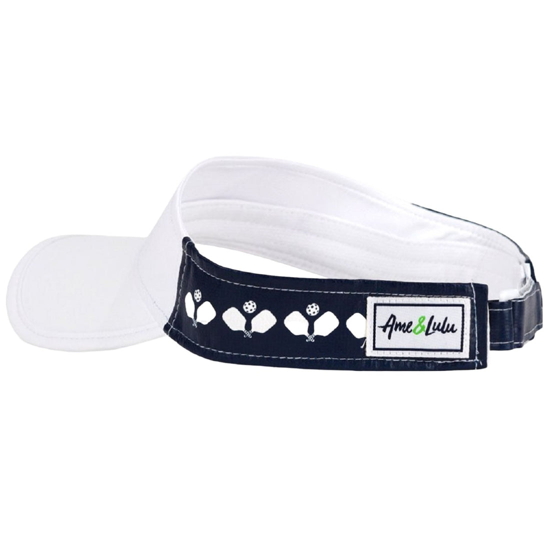 VSR264 Ame & Lulu Head in the Game Visor (White Navy) - Side