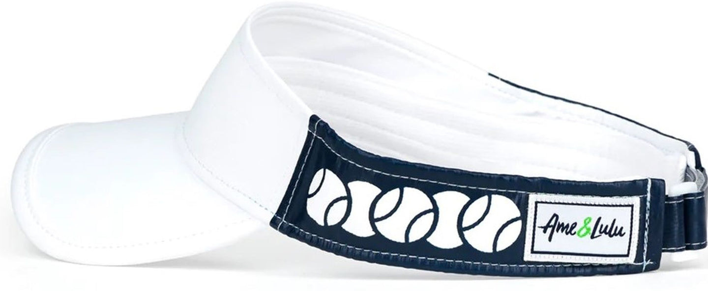 VSR274 Ame & Lulu Head in the Game Tennis Visor (Tennis Ball Overlap)