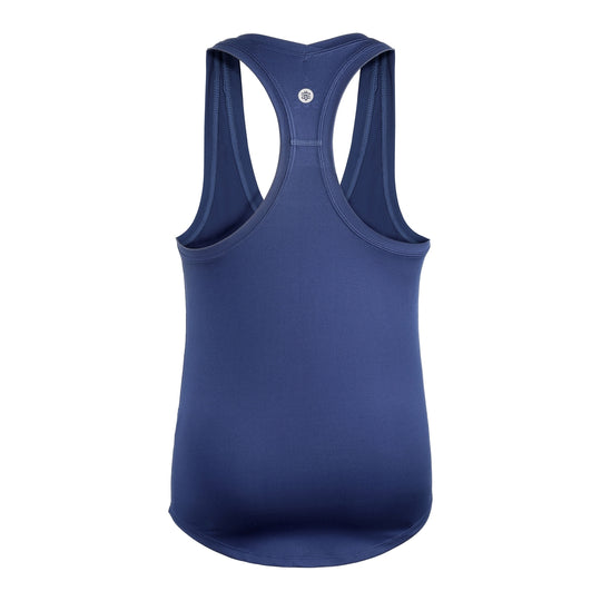 W2206-NV DUC Hailey Women's Racer-Back Tennis Tank Top (Navy)