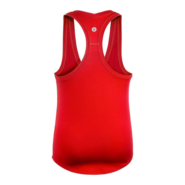 W2206-RD DUC Hailey Women's Racer-Back Tennis Tank Top (Red)