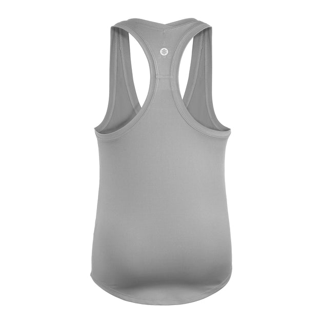 W2206-SV DUC Hailey Women's Racer-Back Tennis Tank Top (Silver)