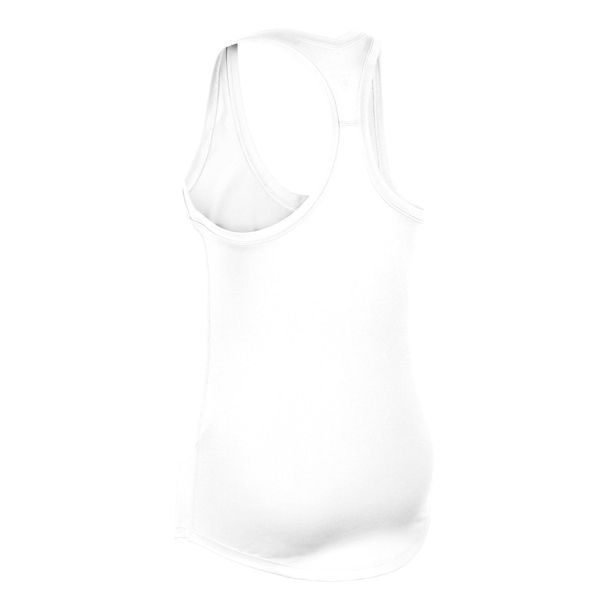 W2206-WW DUC Hailey Women's Racer-Back Tennis Tank Top (White)