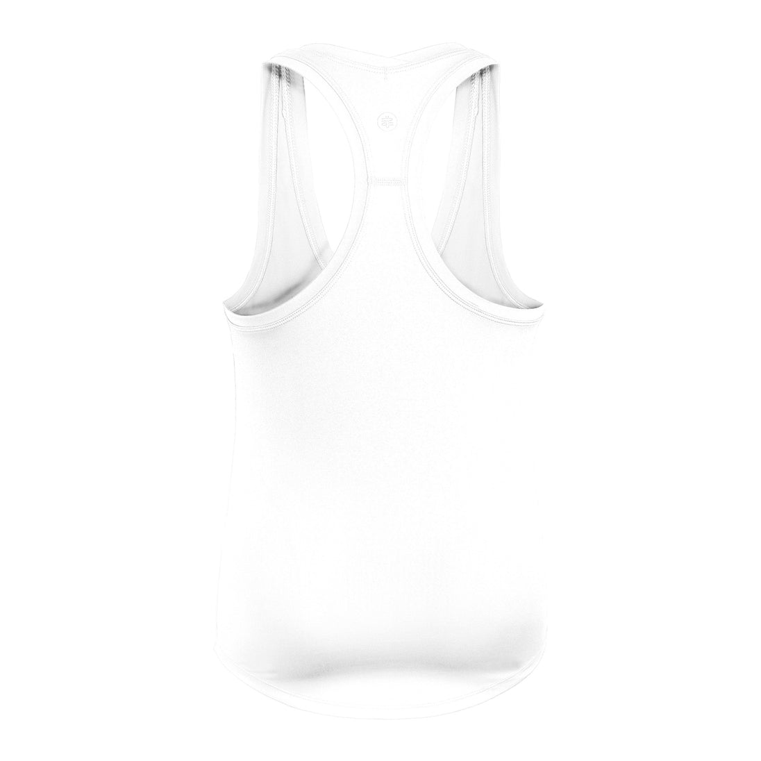 W2206-WW DUC Hailey Women's Racer-Back Tennis Tank Top (White)