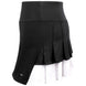 W2207-BKW DUC Flirt-2 Women's Double-Pleat Tennis Skort (Black/White)