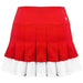 W2207-RDW DUC Flirt-2 Women's Double-Pleat Tennis Skort (Red/White)