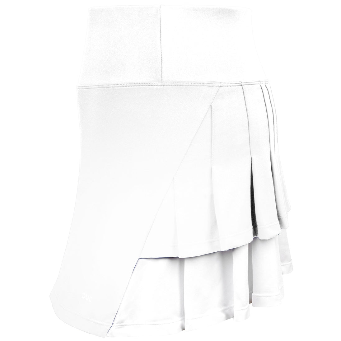 W2207-WW DUC Flirt-2 Women's Double-Pleat Tennis Skort (White/White)