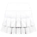 W2207-WW DUC Flirt-2 Women's Double-Pleat Tennis Skort (White/White)