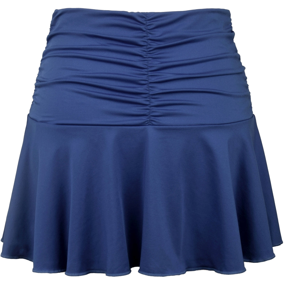 W2208-NV DUC Kourtney Women's Ruched / Flounce Tennis Skort (Navy)