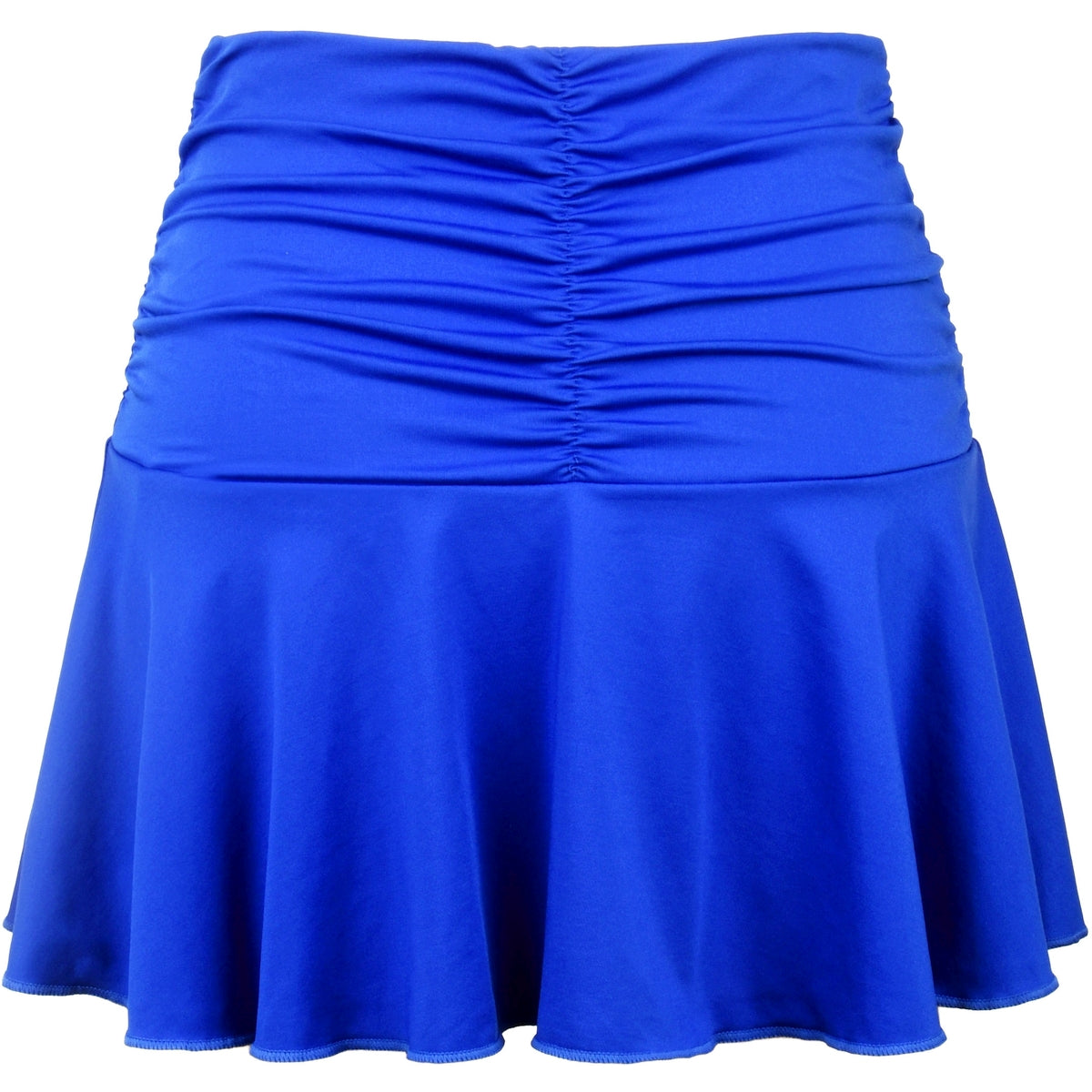 W2208-RY DUC Kourtney Women's Ruched / Flounce Tennis Skort (Royal Blue)