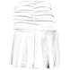 W2208-WW DUC Kourtney Women's Ruched / Flounce Tennis Skort (White)