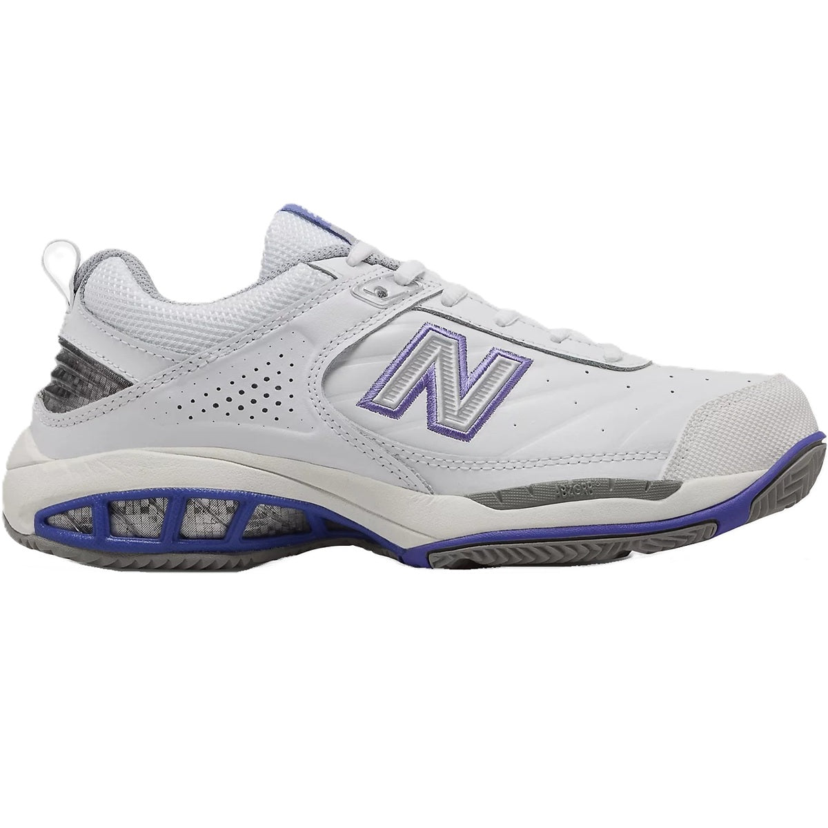 WC806W-D New Balance Women's Tennis Shoes Wide (White/Navy)