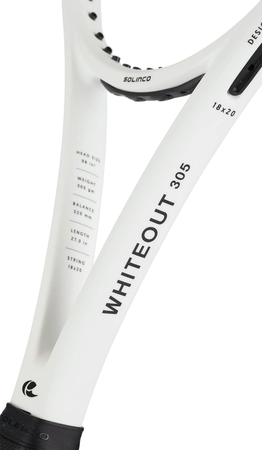 Solinco Whiteout 305 (18x20) Demo Racquet - Not for Sale
