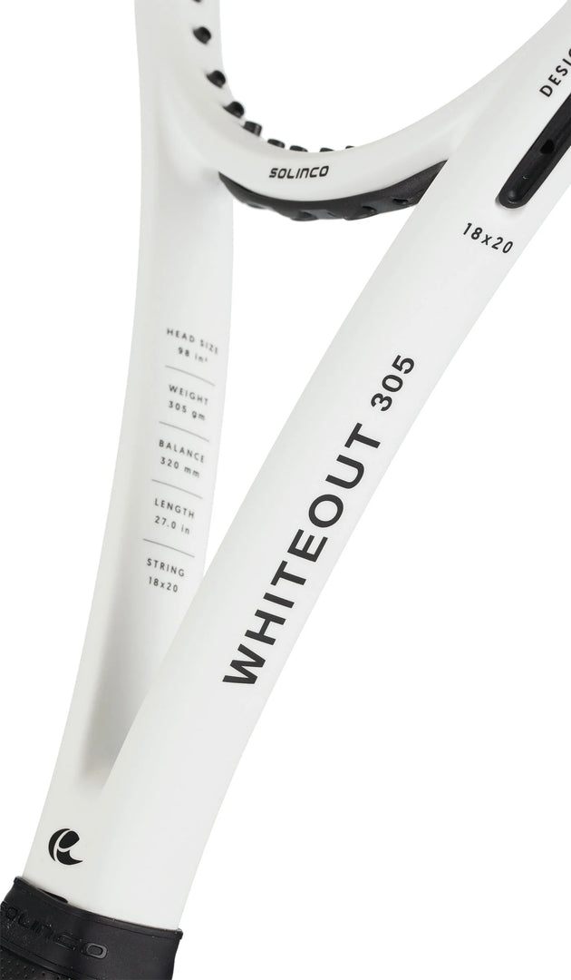 Solinco Whiteout 305 (18x20) Demo Racquet - Not for Sale