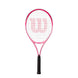 BurnPinkJunior-Pink-OG Wilson Burn Pink Girls' Tennis Racquet bundled with 3 Pink Overgrips and a Can of Pink Tennis Balls