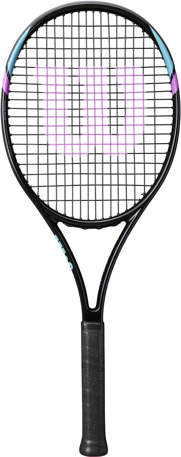 WR119310U-WR8005201001-Balls-BNDL Wilson Six LV Tennis Racquet Bundled w Advantage II Tennis Bag Pink and 3 Tennis Balls