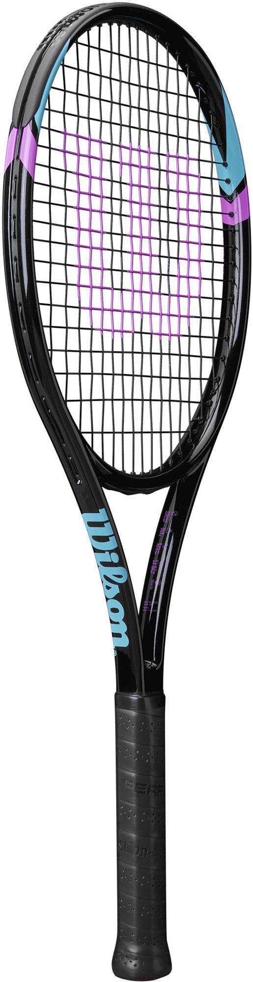 WR119310U-WR8005201001-BNDL Wilson Six LV Tennis Racquet Bundled w Advantage II Tennis Bag Pink b