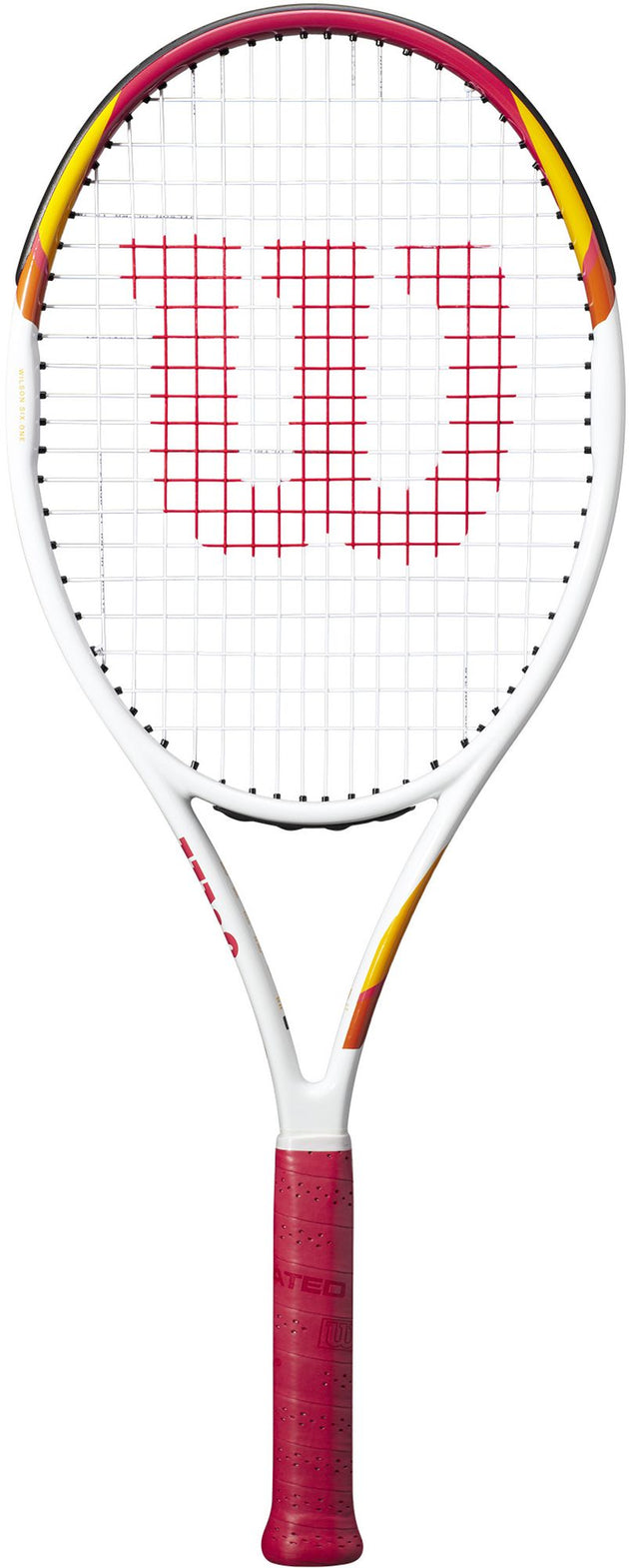 WR125010U-WR8005202001-Balls-BNDL Wilson Six One Tennis Racquet Bundled w Advantage II Tennis Bag (Red) and 3 Tennis Balls b