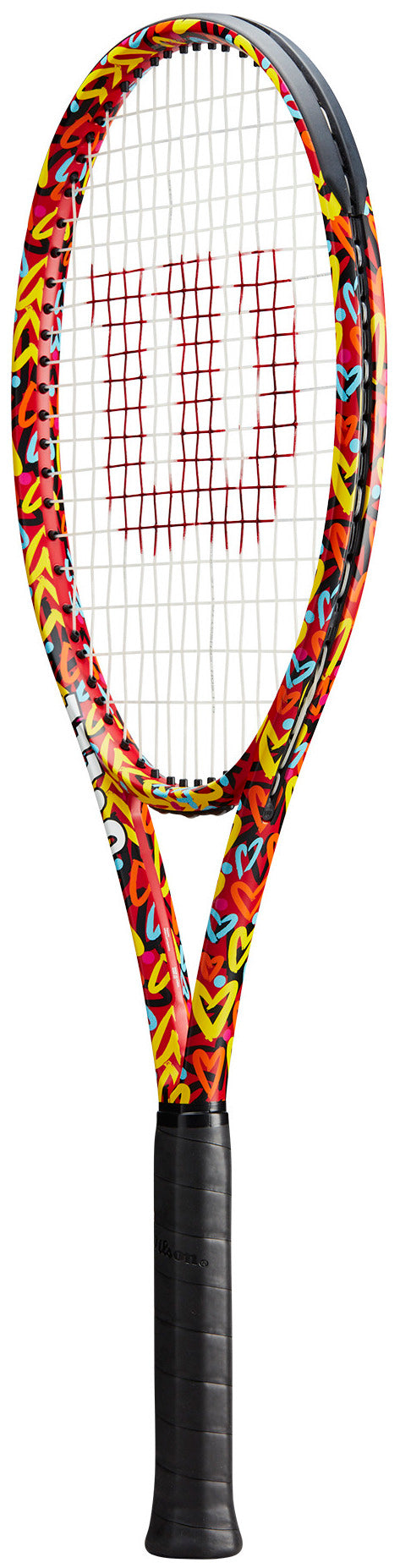WR128211U Wilson Clash 100 v2 Britto Hearts Tennis Racquet