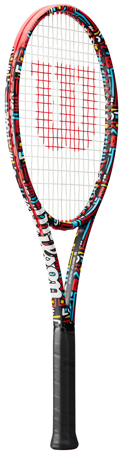 WR128311U Wilson Pro Staff 97 v13 Britto Hearts Tennis Racquet