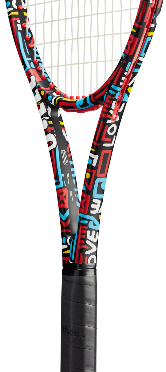 WR128311U Wilson Pro Staff 97 v13 Britto Hearts Tennis Racquet
