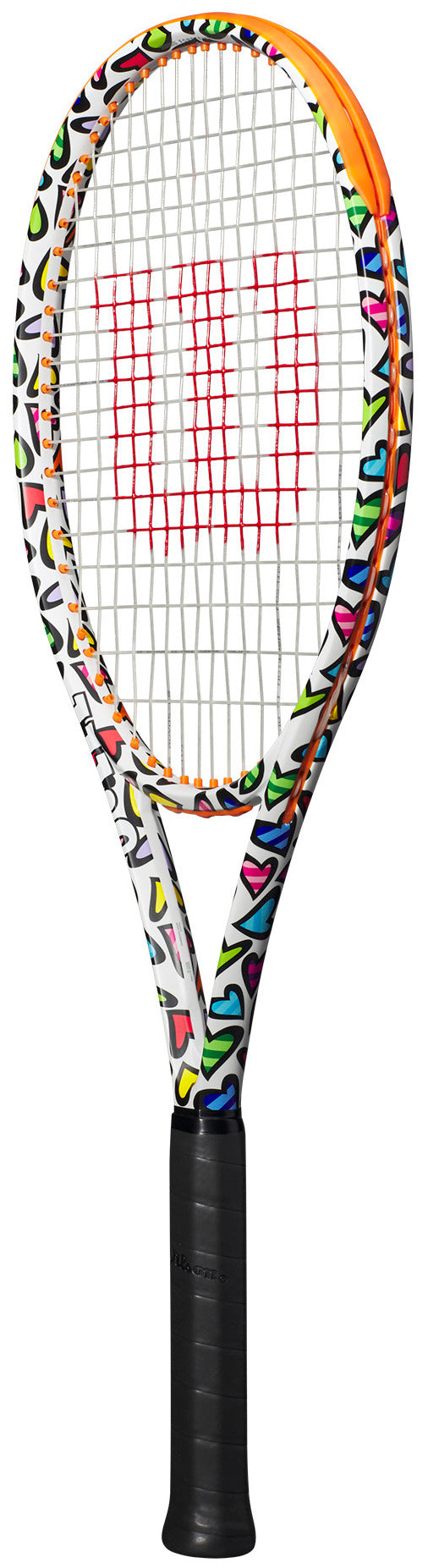 WR128511U Wilson Clash 100L v2 Britto Hearts Tennis Racquet