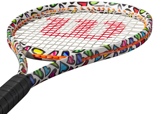 WR128511U Wilson Clash 100L v2 Britto Hearts Tennis Racquet