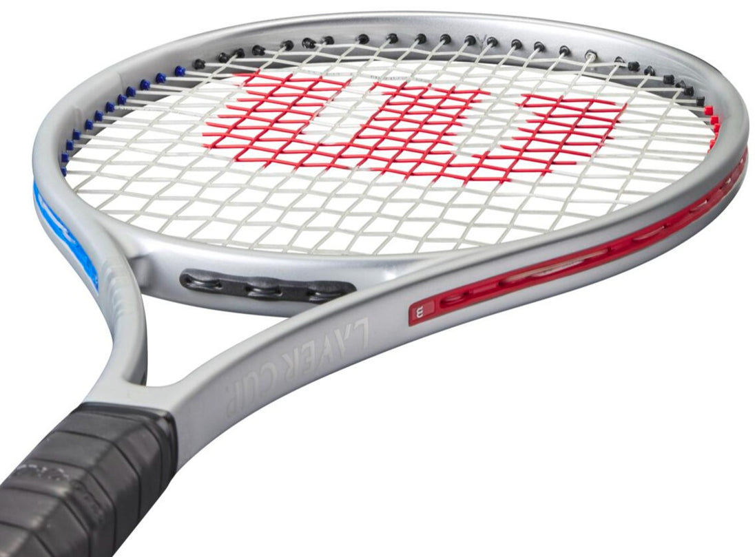 WR159010U-WR8033701001 Wilson Pro Staff X v14 Laver Cup LTD Tennis Racquet Bundled w a Laver Cup Super Tour Backpack