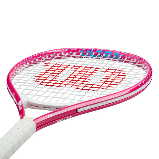 WR187610U Wilson Ultra Power 25 Inch Junior Tennis Racquet (Pink)