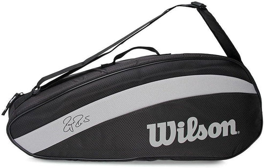 Blade101L-FedTeam Wilson Blade 101L v8 Tennis Racquet Bundled w a Federer Team 3 Racquet Bag