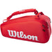 WR8010501001 Wilson Super Tour 9 Pack Tennis Bag (Red)