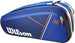 WR8018200 Wilson Roland Garros Super Tour 9 Pack Tennis Bag (Blue/White/Clay)