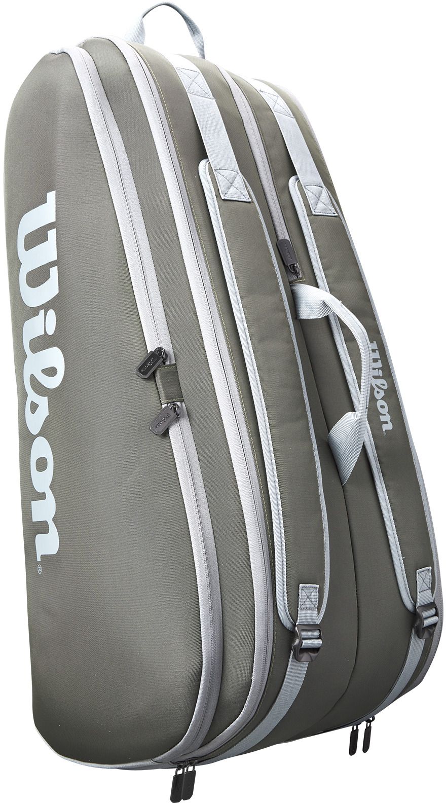 WR8022401001U Wilson Tour 12 Pack Tennis Bag (Dark Green)