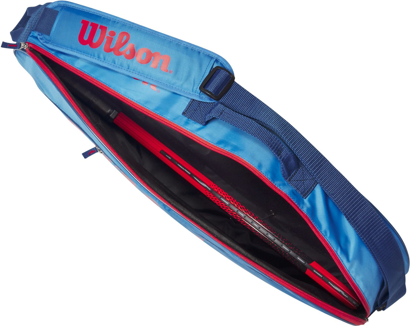 WR8023902001U Wilson Junior 3 Pack Tennis Bag (Blue/Orange)