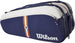WR8025901001U Wilson Roland Garros Super Tour 15 Pack Tennis Bag (Navy/White/Clay)